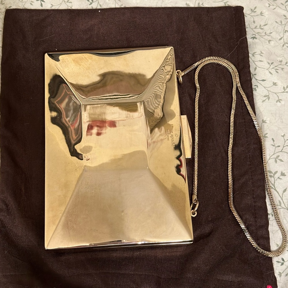 Kate Spade Gold Clutch